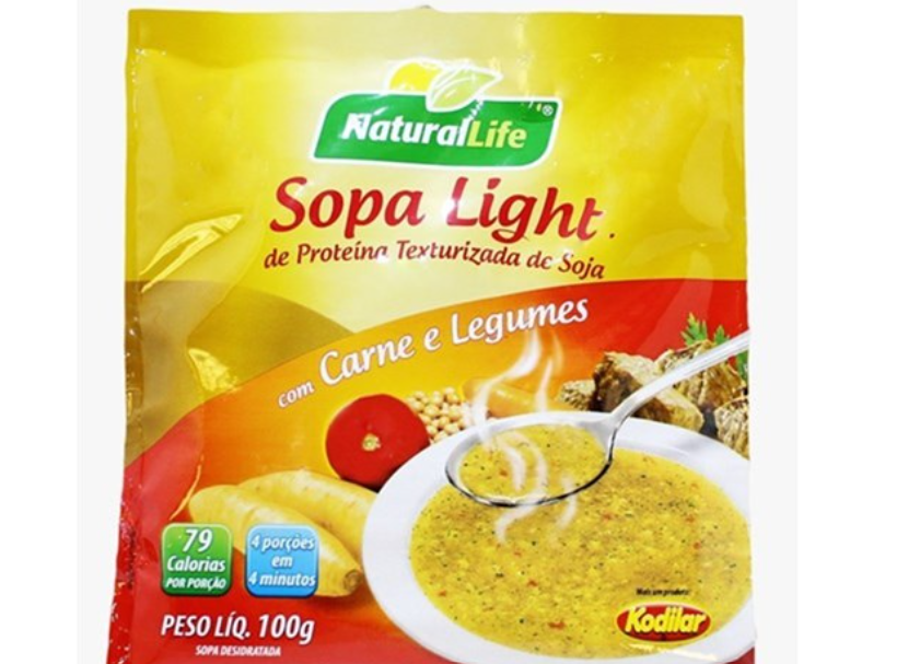 SOPA NATURAL LIFE LIGHT CARNE COM LEGUMES PACOTE 100G