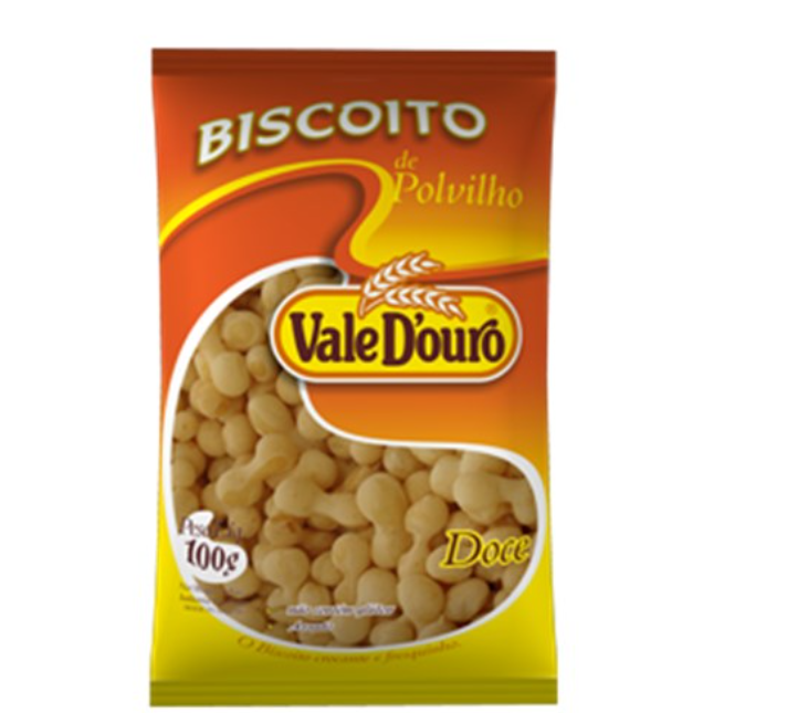 BISCOITO POLVILHO VALE D'OURO DOCE 100 G