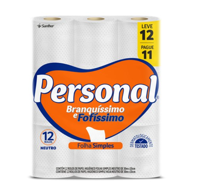 PAPEL HIGIÊNICO PERSONAL NEUTRO 30MT LEVE12 PAGUE11