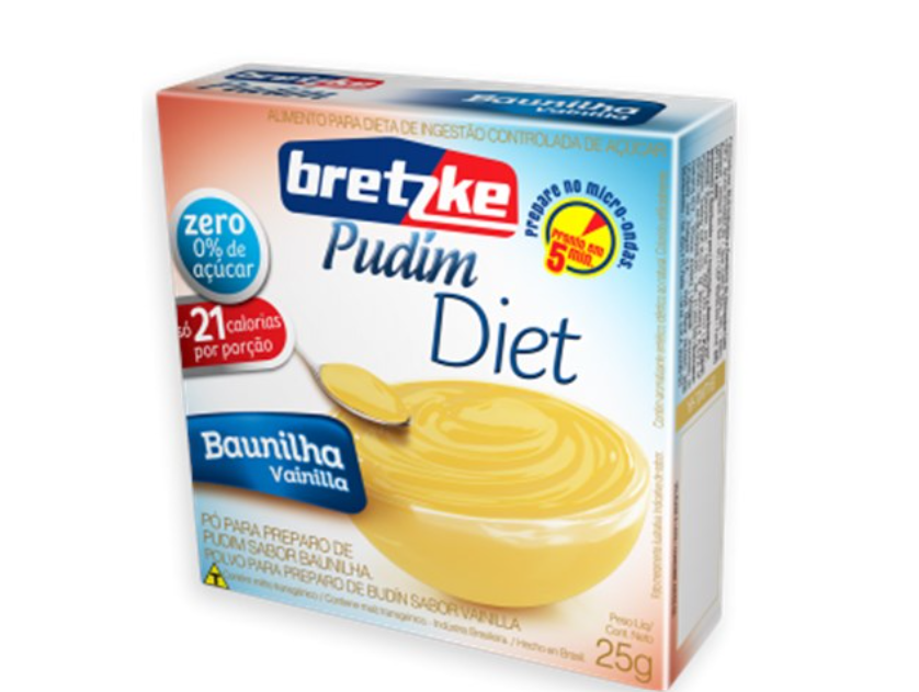 PO P/PUDIM BRETZKE DIET BAUNILHA 25G