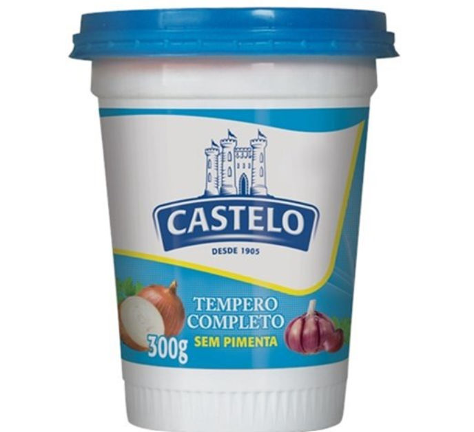 TEMPERO PASTA CASTELO COMPLETO SEM PIMENTA 300 GR