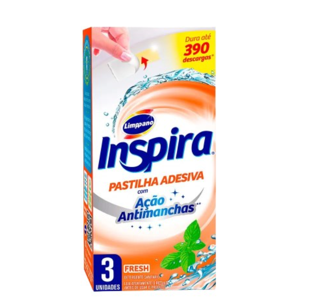 PASTILHA ADESIVA INSPIRA FRESH C/3 20%