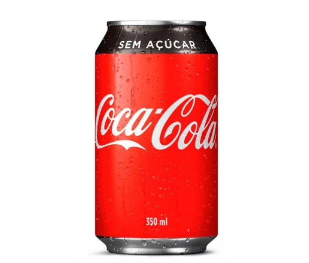 REFRIGERANTE COCA-COLA SEM AÇÚCAR LATA 350 ML