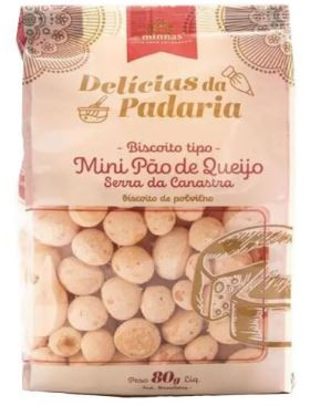 BISC.MINNAS 80GR MINI PAO DE QUEIJO