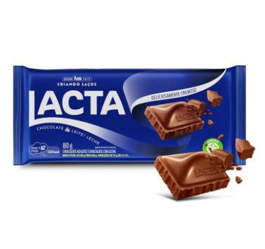 CHOCOLATE LACTA AO LEITE 80GR