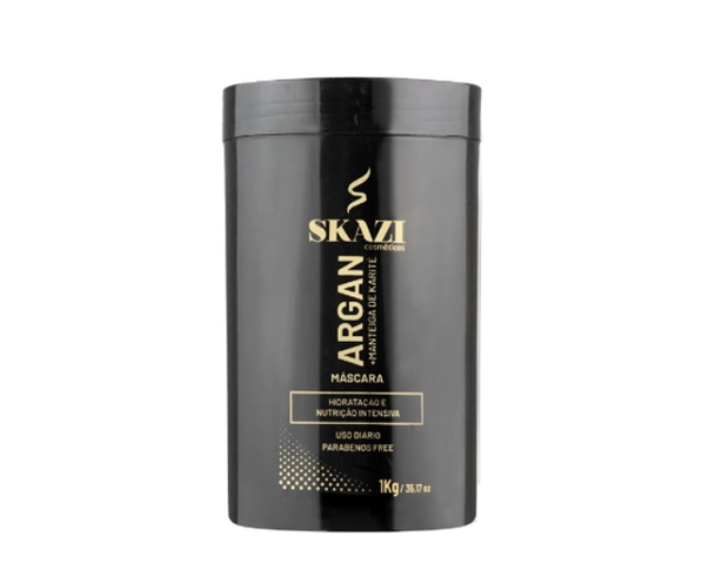 MÁSCARA SKAZI ARGAN E MANTEIGA DE KARITÉ 1KG HIDRATAÇAO