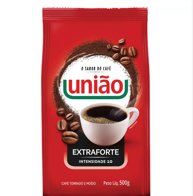 CAFÉ TORRADO E MOÍDO EXTRA FORTE UNIÃO 500G