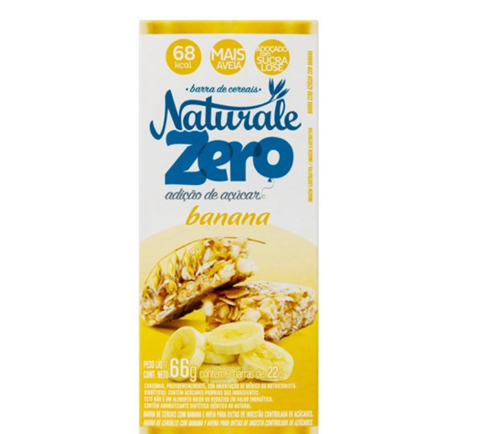 BARRA CEREAIS NATURALE BAN.0% 66G