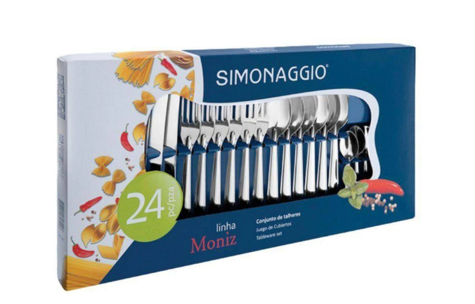 FAQUEIRO INOX MONIZ COM - 24 PEÇAS