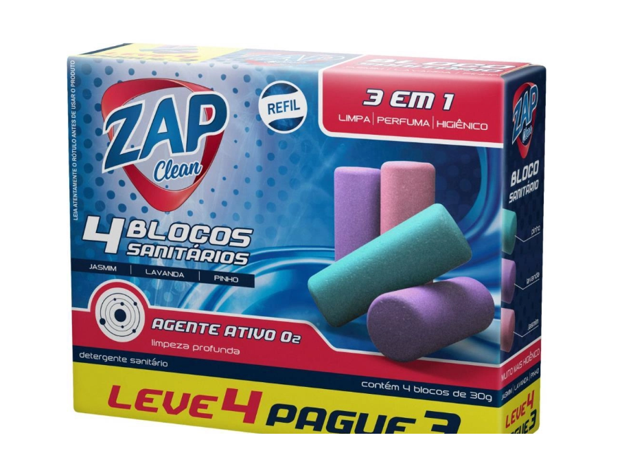 PRODUTO PARA LIMPEZA ZAP BL. SANIT. LEVE 4 PAGUE 3