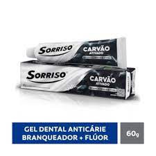 CREME DENTAL SORRISO CARVÃO ATIVO 60G