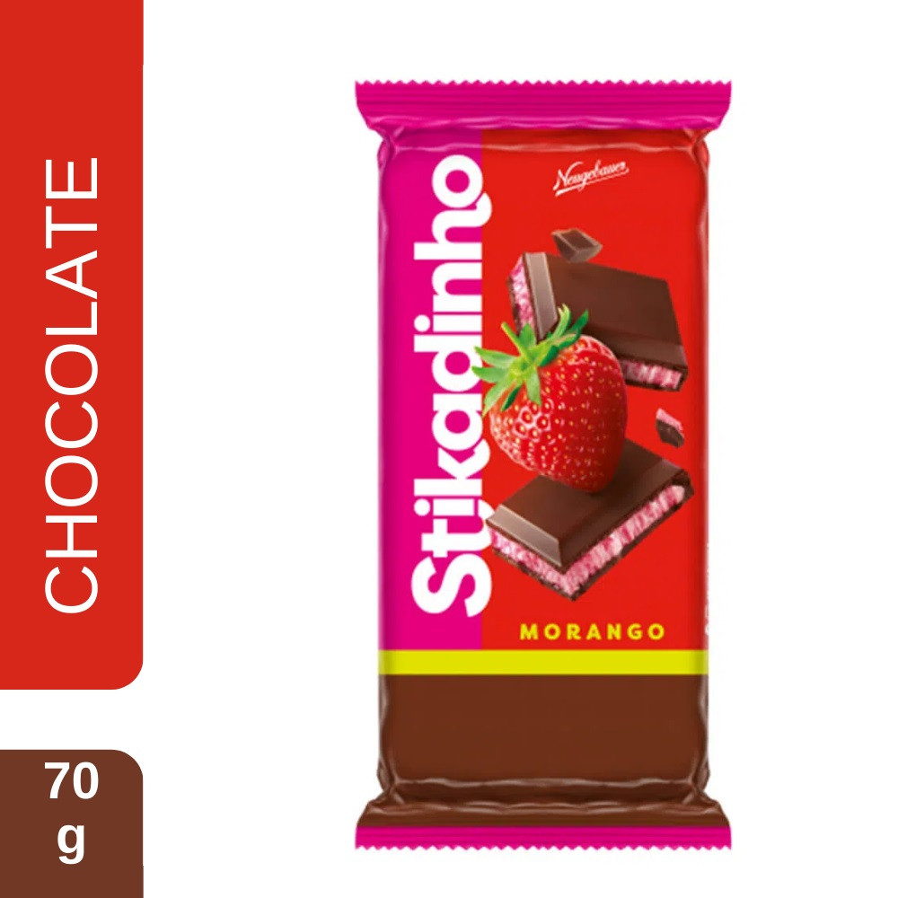 CHOCOLATE NEUGEBAUER STIKADINHO MORANGO 70 G