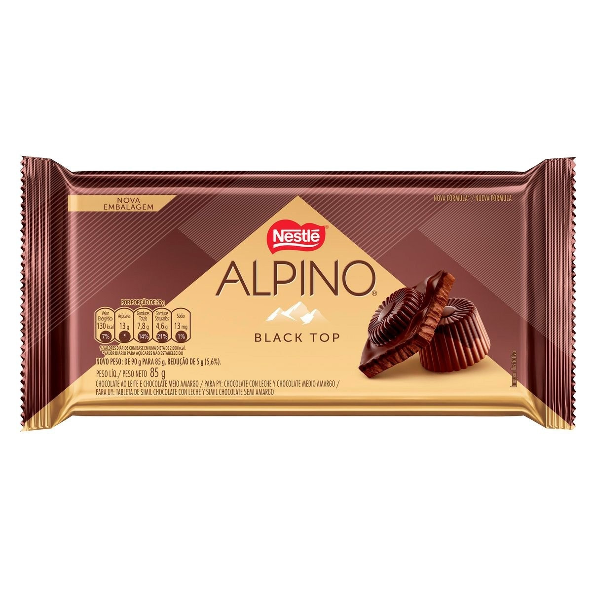 CHOCOLATE NESTLE ALPINO BLACK TOP 85 G