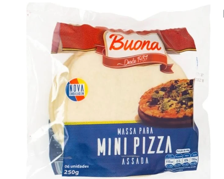 MASSA P/ MINI PIZZA BUONA 300G