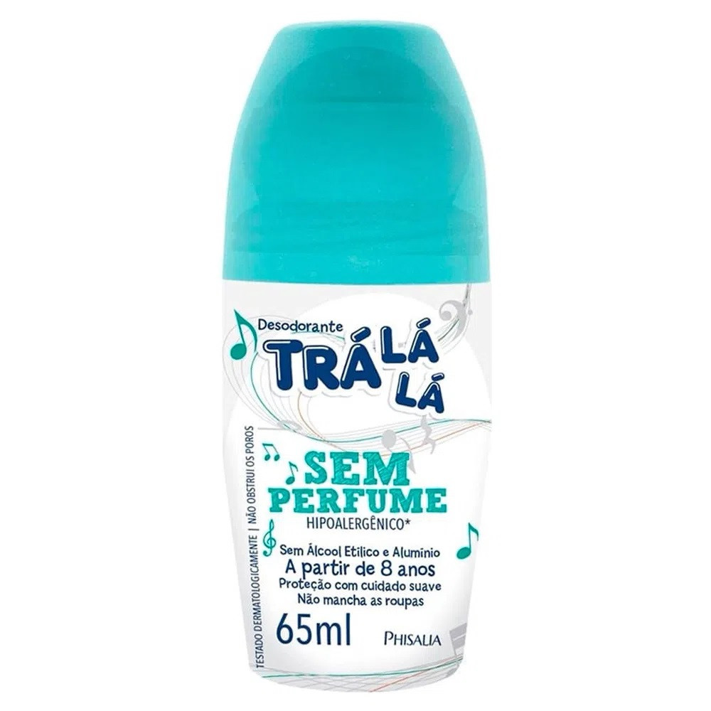 DESODORANTE TRA LA LA ROLL ON KIDS SEM PERFUME 65 ML