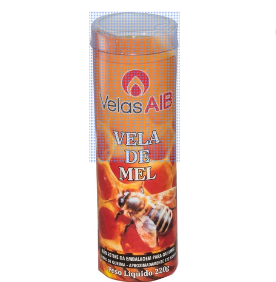 VELA VOTIVA MEL, VELAS AIB, AMARELA