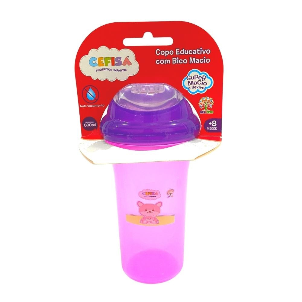 COPO CEFISA EDUCATIVO ROSA 300 ML