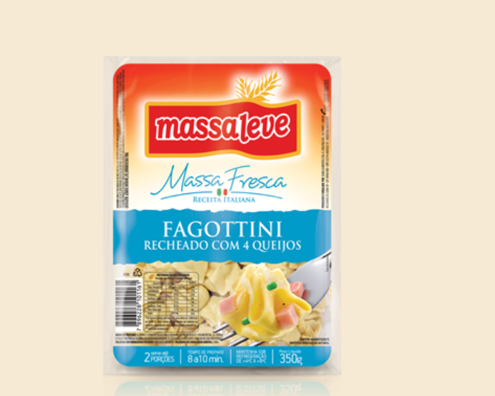 FAGOTINI MASSALEVE 4 QUEIJOS 350 G