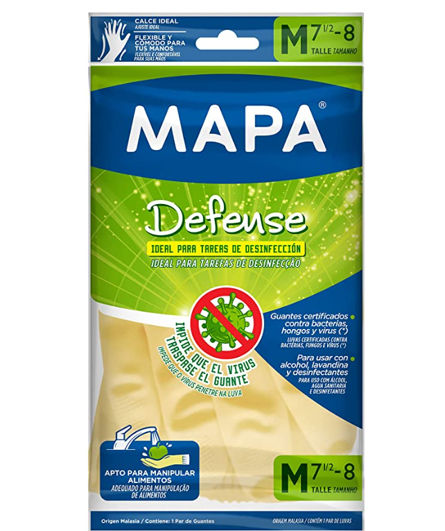 LUVA MAPA DEFENSE ANTI VIRUS AMARELA M