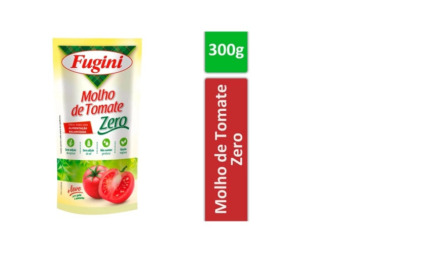 MOLHO DE TOMATE FUGINI ZERO 300 G