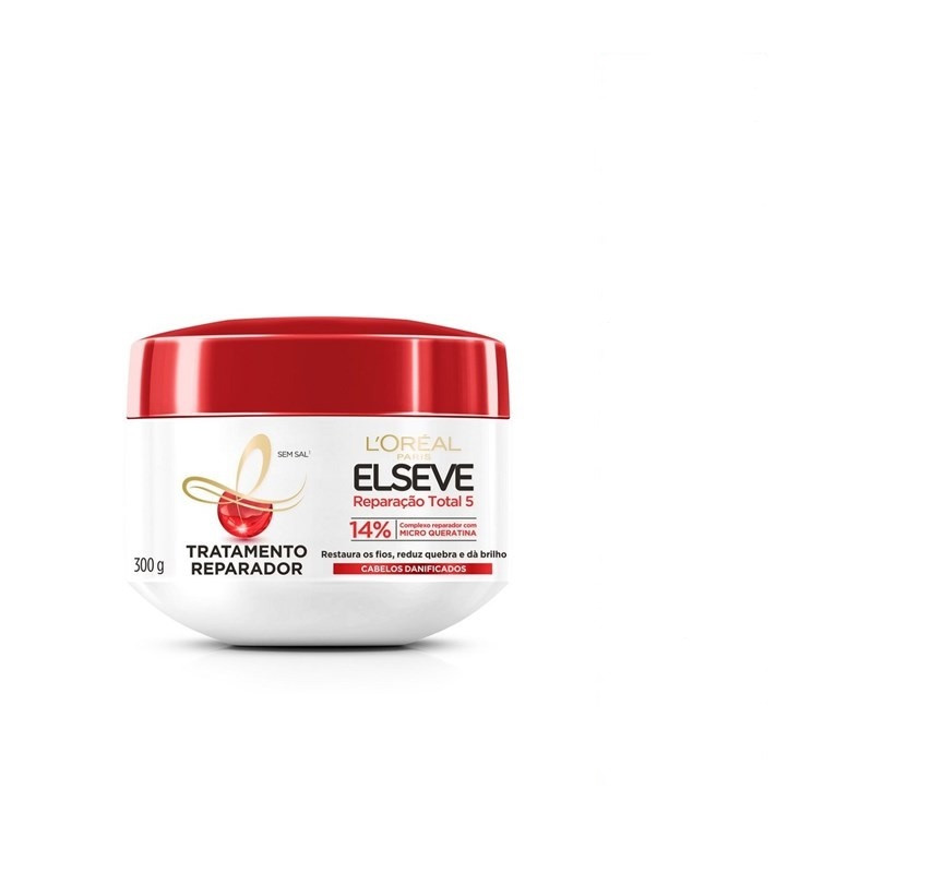 CREME DE TRATAMENTO ELSEVE REPARAÇÃO TOTAL 5 REPARADOR 300 G