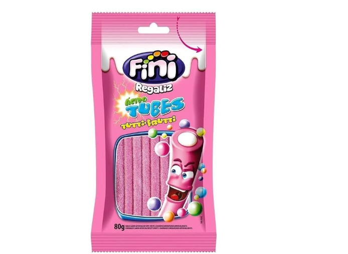 BALAS FINI TUBES 80g TUTTI FRUTTI