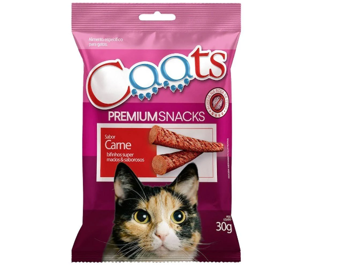 BIFINHO GATOS CAATS CARNE - 30G