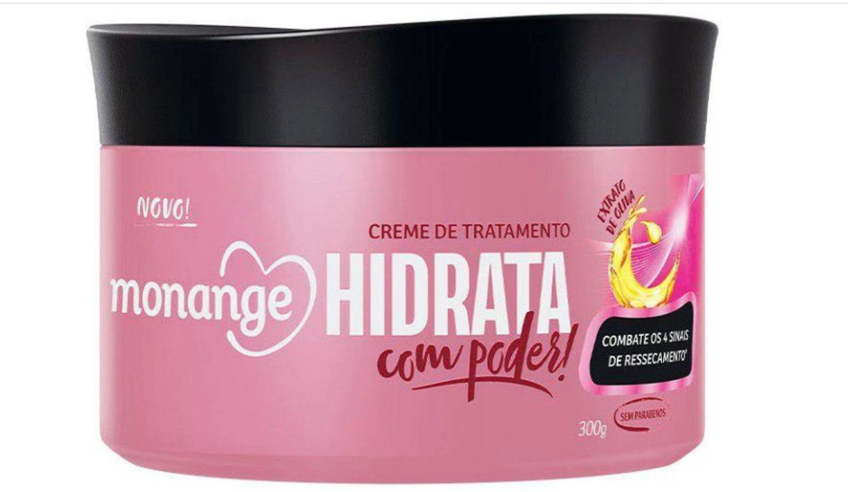 CREME DE TRATAMENTO MONANGE 300G HIDRATA COM PODER