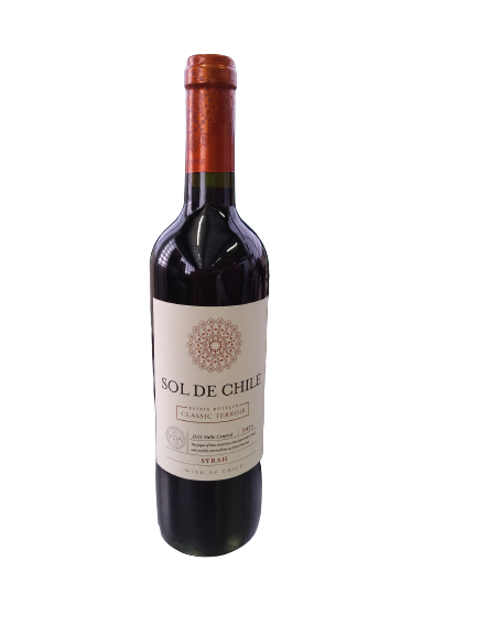VINHO CHILENO SOL DE CHILE SYRAH TINTO SECO 750 ML