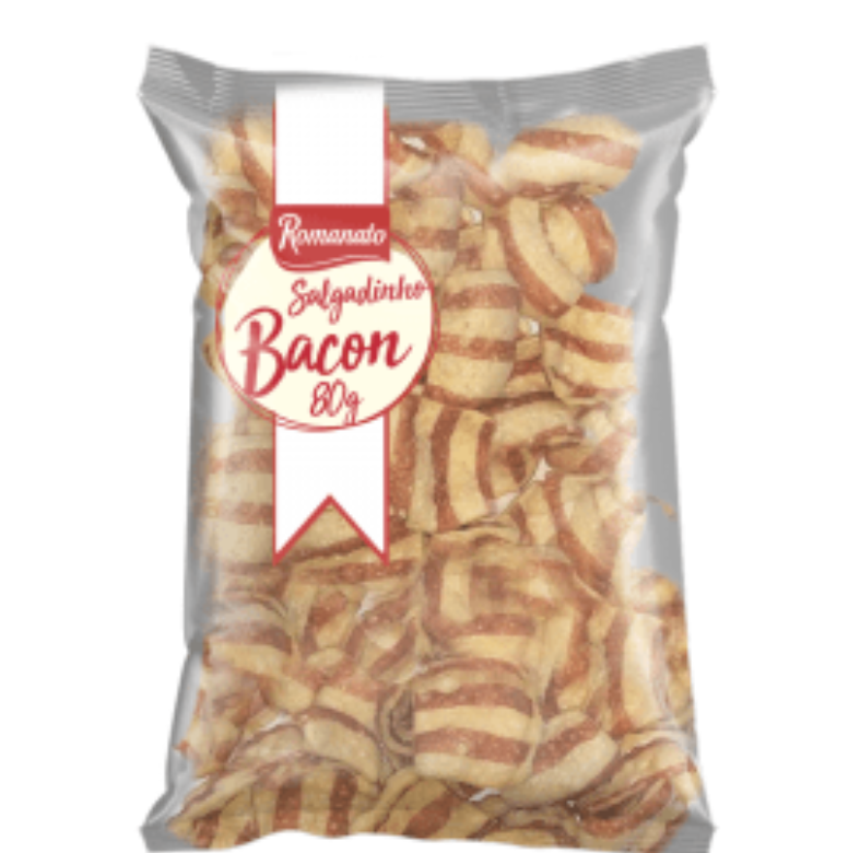 SALGADINHO PELLET BACON 80G