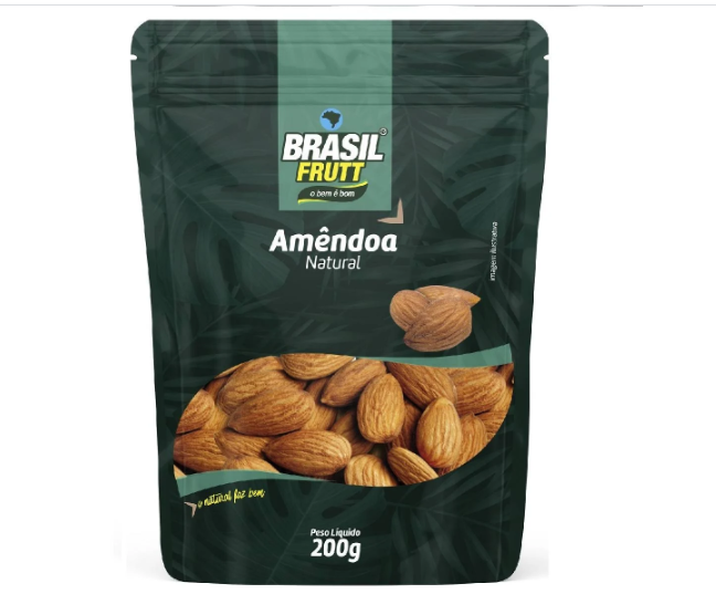 AMÊNDOA NATURAL - 200G - BRASIL FRUTT