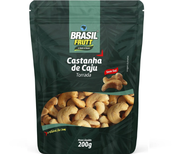 CASTANHA DE CAJU TORRADA SEM SAL 200G - BRASIL FRUTT