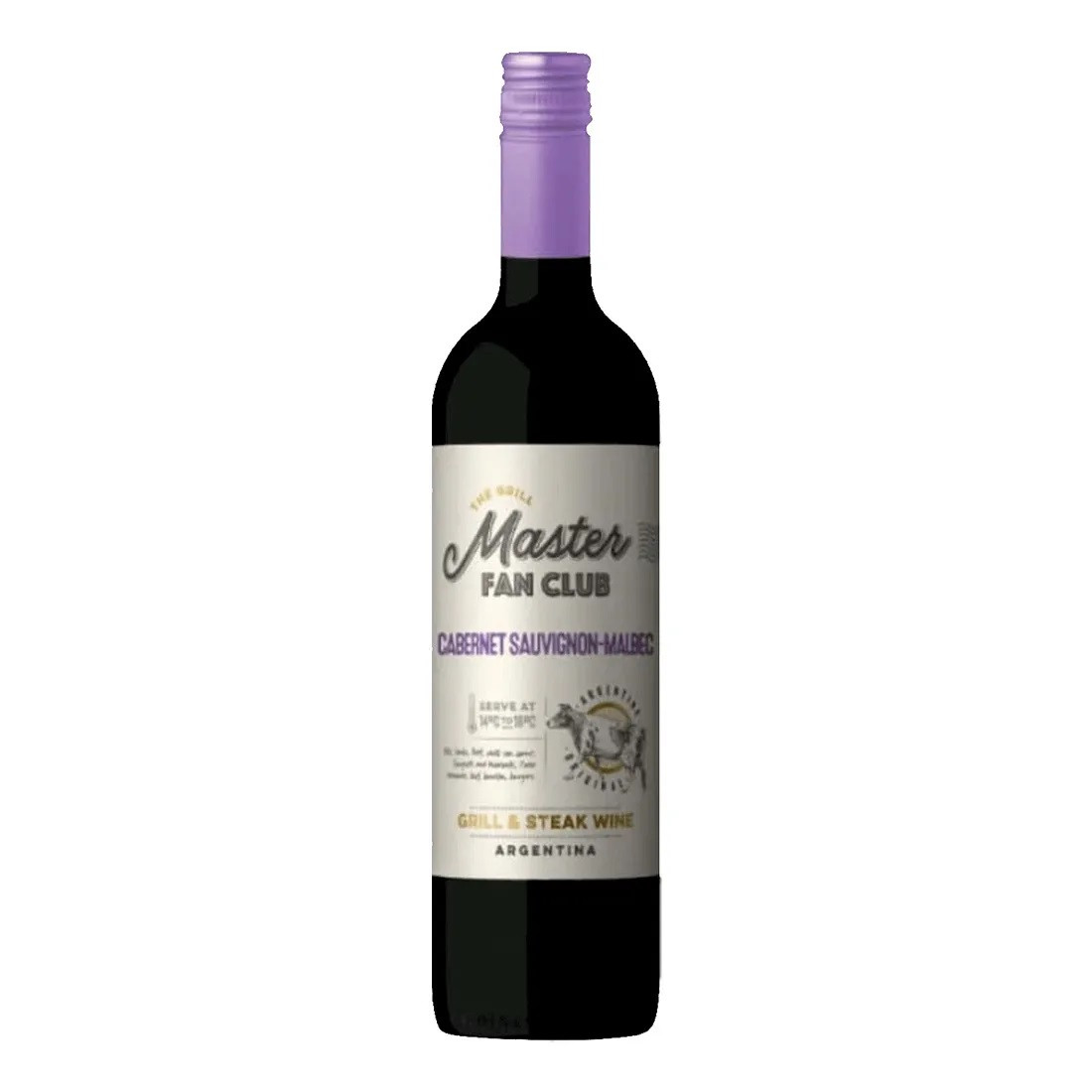 VINHO FINO TINTO SECO CABERNET SAUVIGNON MALBEC MASTER FAN CLUB 750 ML