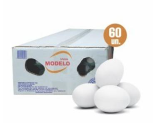 OVOS MODELO BRANCO C/60 LUVA GRANDE