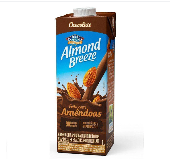 BEBIDA DE AMÊNDOAS ALMOND BREEZE CHOCOLATE 1 L