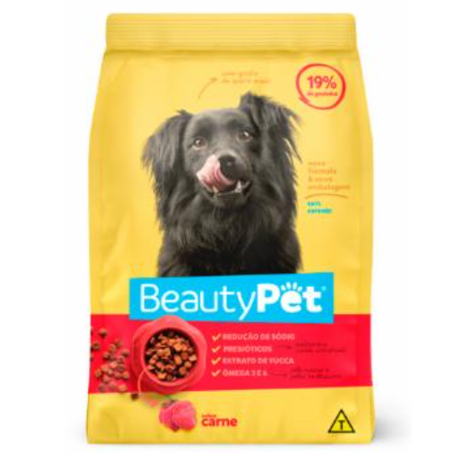 RACAO CAES BEAUTY PET 900G CARNE