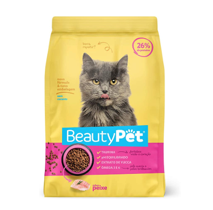 RACAO BEAUTY GATO PEIXE 900G