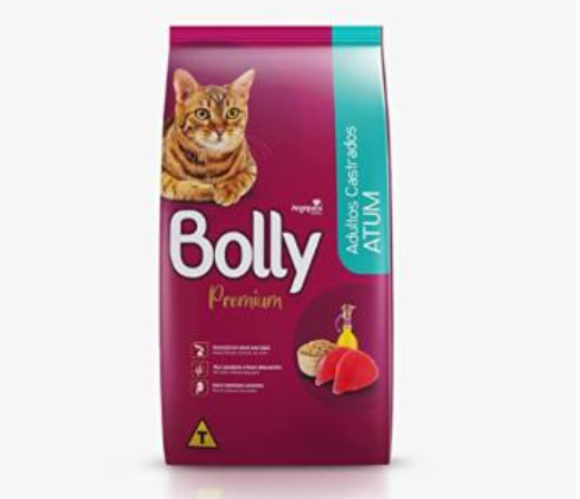 RAÇÃO BOLLY GATOS CASTR 1KG ATUM