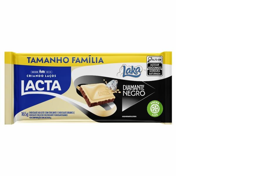 CHOCOLATE LACTA DIAMANTE NEGRO LAKA 165 G