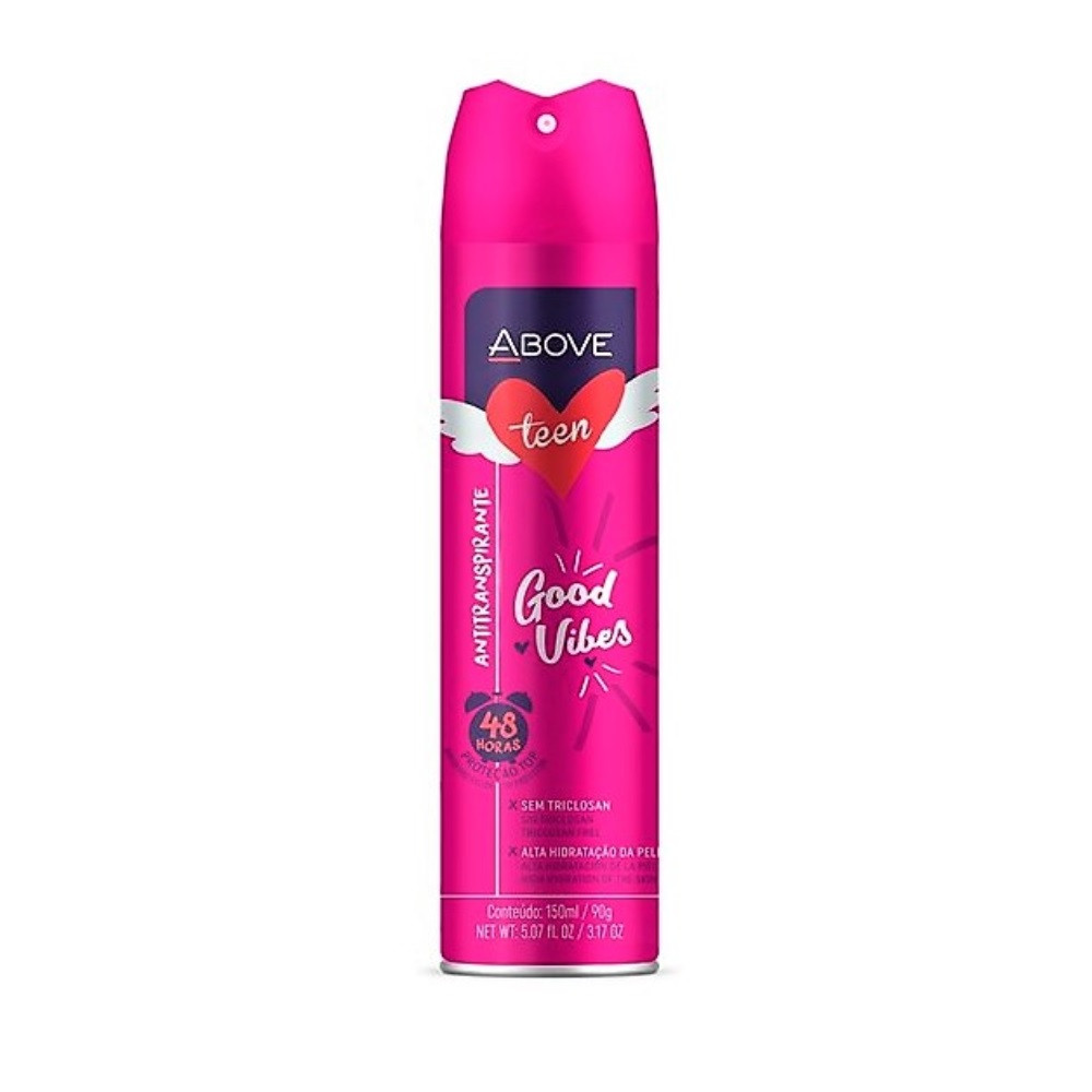 DESODORANTE ABOVE AEROSOL TEEN GOOD VIBES 150 ML