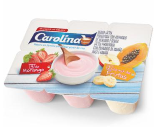 BEBIDA LACTEA CAROLINA POLPA SAL FRUTA 510G