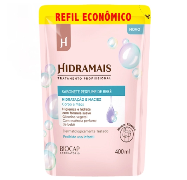 SABONETE LIQUIDO HIDRAMAIS REFIL 400ML PERFUME BEBE