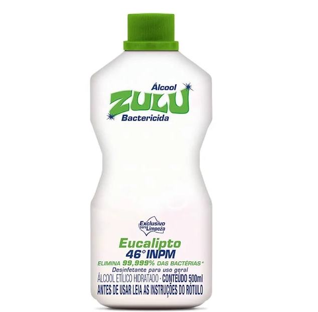 ÁLCOOL ZULU EUCALIPTO, 500 ML