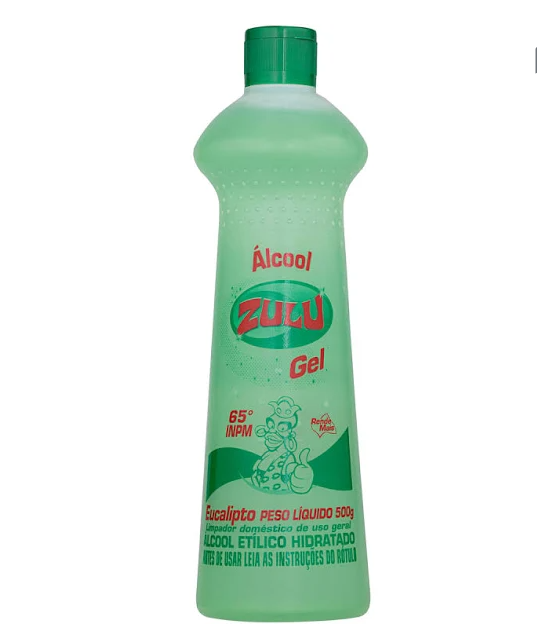 ALCOOL GEL ZULU EUCALIPTO 500G