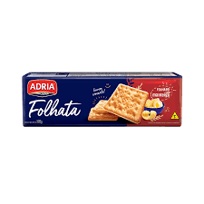 BISCOITO ADRIA 170G CRACKER FOLHATA