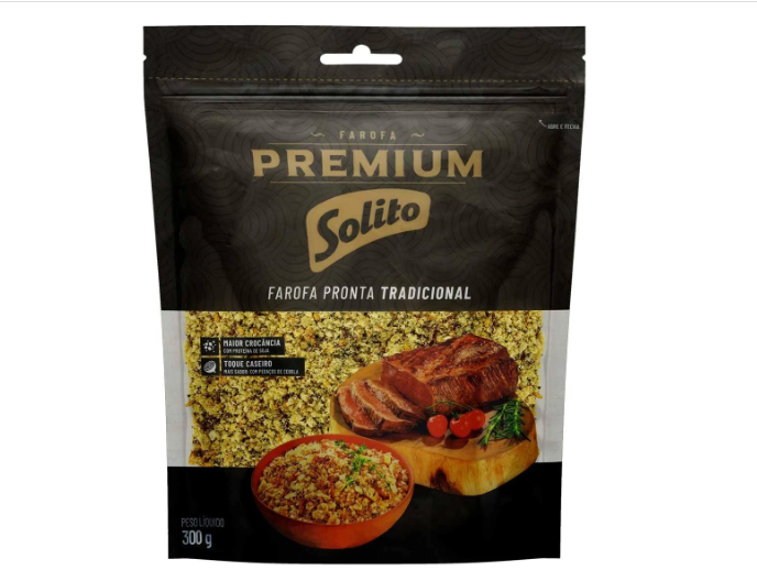 FAROFA PRONTA SOLITO PREMIUM 300G TRADICIONAL