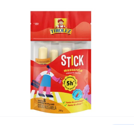 QUEIJO MUSSARELA STICK TIROLEZ 240G