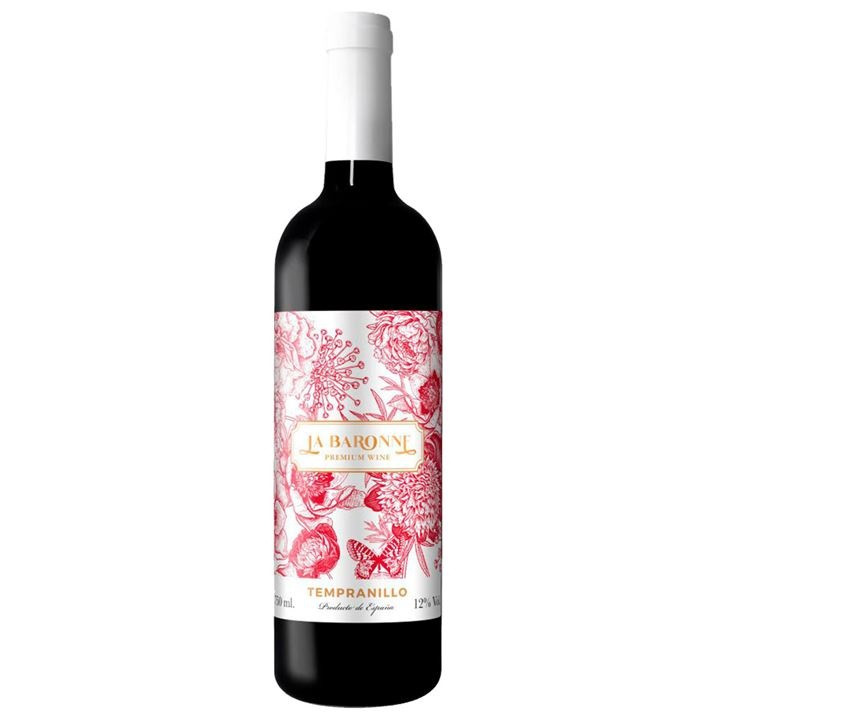 VINHO ESPANHOL LA BARONNE TEMPRANILLO TINTO MEIO SECO 750 ML