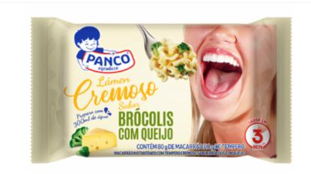 MACARRÃO INSTANTANEO PANCO CREMOSO 85G BROCOLIS C/QUEIJO