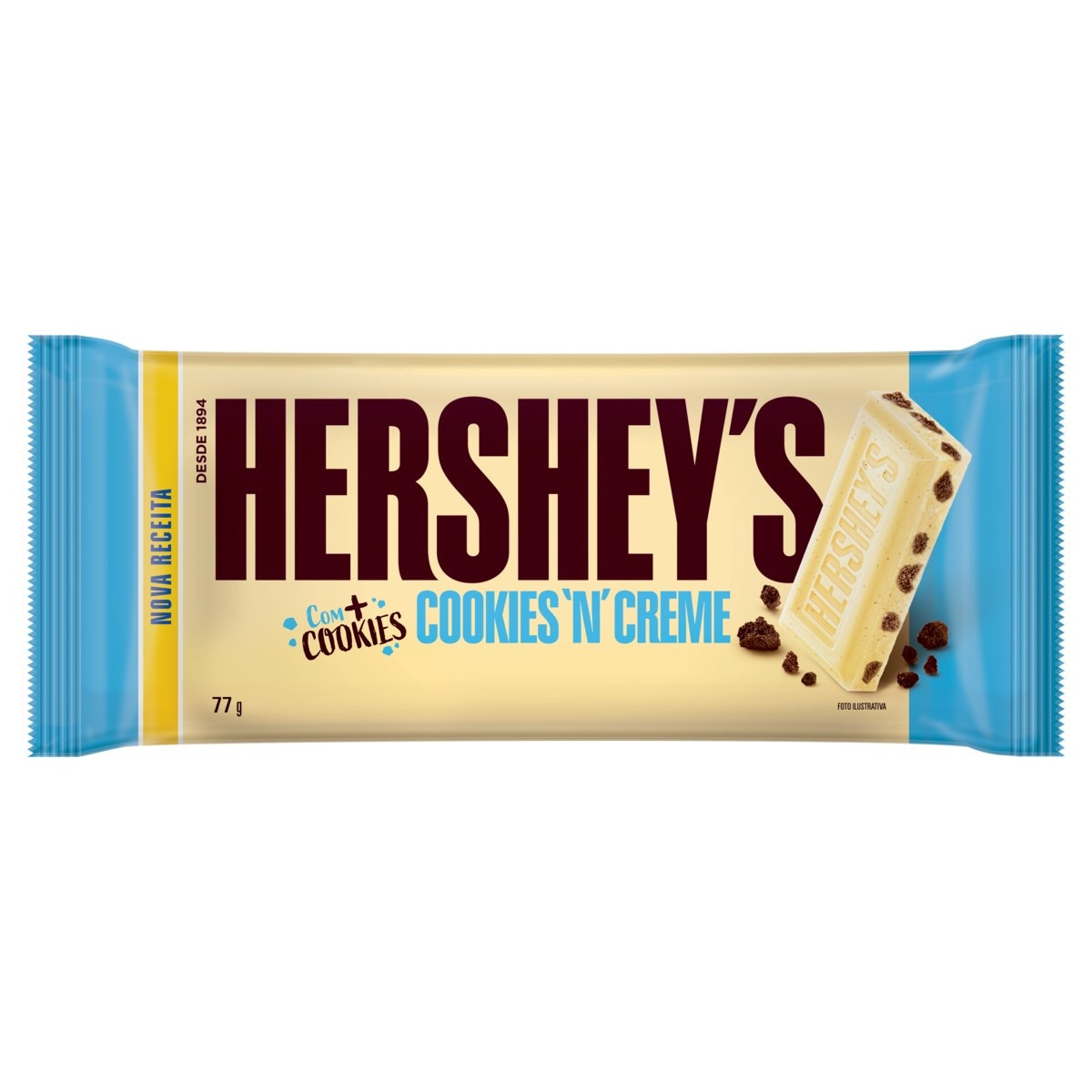 CHOCOLATE HERSHEY'S COOKIES COM CREME 77 G